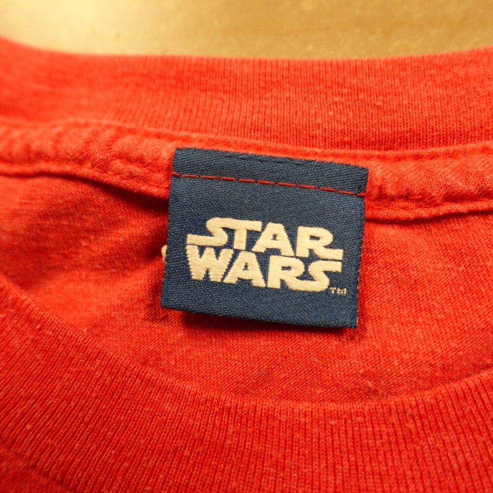 Star Wars Millennium Falcon Blueprint Graphic T-Shirt Men’s XL Red Sci-Fi - Picture 3 of 9